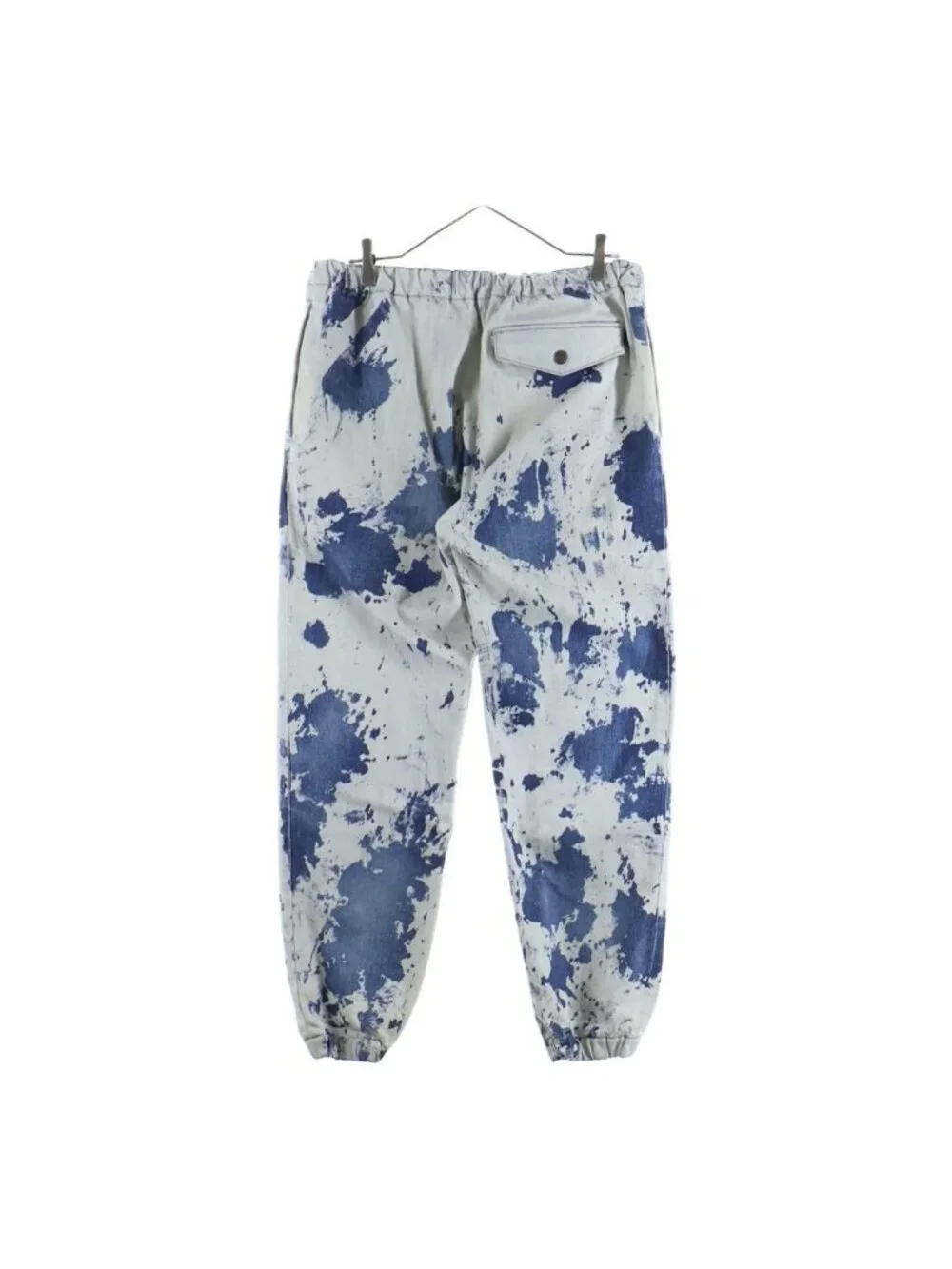 Celine Bleach Jogger Denim Pants Bree White Indigo